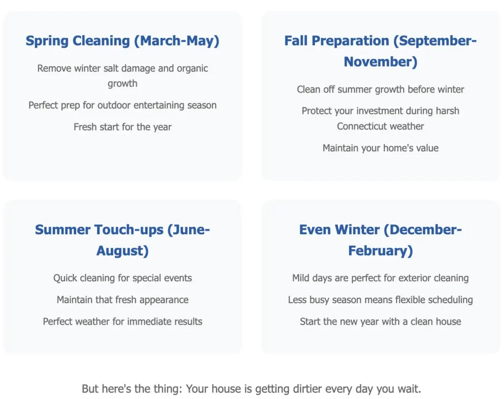 When to clean your house exterior