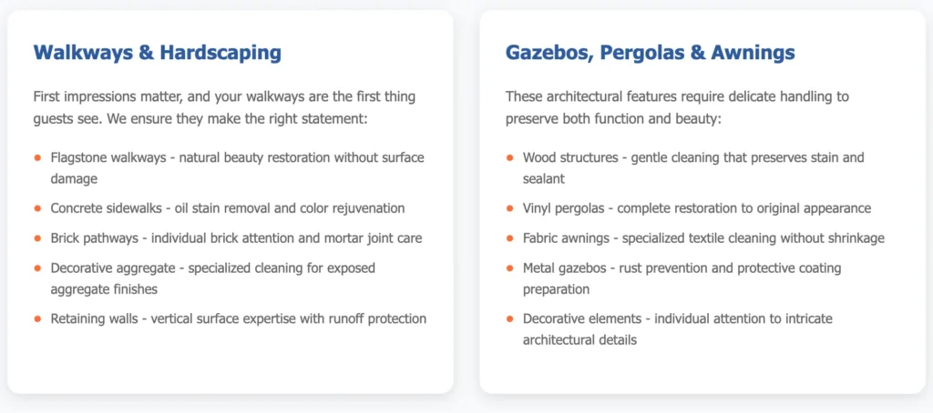 Outdoor Living Space Cleaning